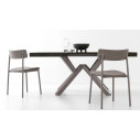 Connubia Tavolo Mikado CB/4789-R 130 Piano Nobilitato Ossido Bronzo Sedia Up!