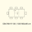 Connubia Tavolo Mikado CB/4789-R 130 Scheda tecnica