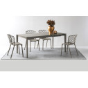 Connubia Tavolo Pentagon CB/4797-R 160 B Vetro serigrafato tortora