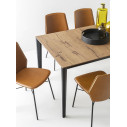 Connubia Tavolo Pentagon CB/4797-R 160 A Nobilitato tabacco