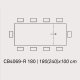 Connubia Tavolo Sigma CB/4069-R 180 Dimensioni