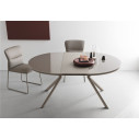 Connubia Tavolo Giove CB/4739 D 120 Vetro serigrafato tortora