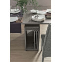 Consolle Pandora 5M Target Point laminato castoro dettaglio allunghe