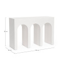 Consolle Rhome rettangolare bianco Bizzotto dimensioni