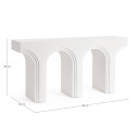 Consolle Rhome Twin bianco Bizzotto dimensioni