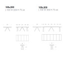 Consolle Ventaglio T6509 Tonin Casa dimensioni