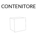 Antologia Composizione 4 Libreria vano TV Mogg accessorio contenitore