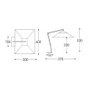 Copacabana Ombrellone 3x4 Varaschin dimensioni