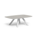 Coral Tavolo da caffè 120x80 Talenti Outdoor bianco-ceramica beige