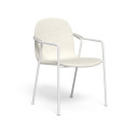 Coral Poltrona da pranzo Talenti Outdoor bianco-bianco caldo