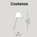 Luceplan Costanza D13aif Lampada da parete dimensioni