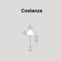 Luceplan Costanza D13i Lampada da tavolo dimensioni