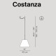Luceplan Costanza D13s Sospensione dimensioni