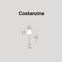 Luceplan Costanzina D13pic LED Lampada da tavolo dimensioni