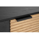 Credenza 2A-3C Allycia nero-naturale Bizzotto dettaglio
