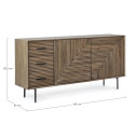 Credenza 2A-3C Darsey Bizzotto dimensioni