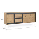 Credenza 3A-3C Stanwood Bizzotto dimensioni