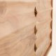 Credenza Delsie 3 ante in legno massello di acacia e acciaio verniciato nero 147 x 81 cm  dettaglio