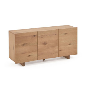 Credenza Rasha 3 ante impiallacciata rovere finitura naturale 150 x 71 cm