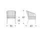 Cricket Poltroncina 2989 Varaschin dimensioni