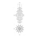 Crown Royal lampada a sospensione Nemo Lighting dimensioni