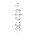 Crown Summa lampada a sospensione Nemo Lighting dimensioni