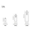 Cube Nomad lampada da esterno Contardi dimensioni