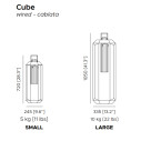 Cube lampada da esterno Contardi dimensioni