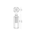 Cube Outdoor lampada da esterno Contardi dimensioni versione Small