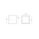 Open Cube 75 espositore modulare Slide Design dimensioni