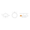 Cupole lampada  Slide Design dimensioni