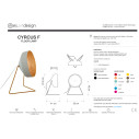 Cyrcus F Cemento lampada da terra In-es.artdesign scheda tecnica