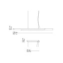 Dala Linear lampada a sospensione KDLN dimensioni