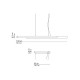 Dala Linear lampada a sospensione KDLN dimensioni