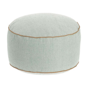 Pouf Dalila in PET verde Ø 60 cm