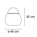 FontanaArte Daruma Ø 40 lampada da tavolo dimensioni