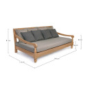 Daybed Bali fsc Bizzotto dimensioni