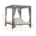 Daybed Dream antracite Bizzotto dimensioni