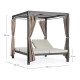 Daybed Dream antracite Bizzotto dimensioni