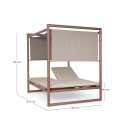 Daybed Konnor barn Bizzotto dimensioni