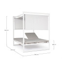 Daybed Konnor bianco Bizzotto vista