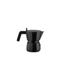 ALESSI DC06/1 B Moka Caffettiera espresso Nero 1 Tazza vista