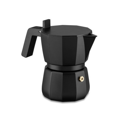 Alessi DC06/1 B Moka Caffettiera espresso Nero 1 Tazza