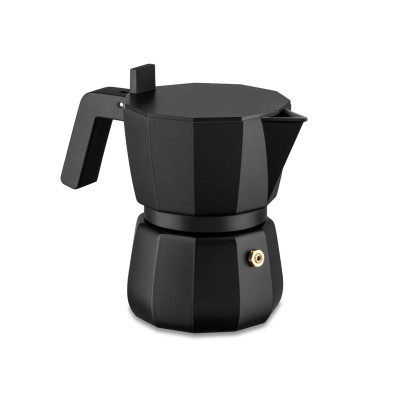 Alessi DC06/3 B Moka Caffettiera espresso Nero 3 Tazze