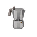 ALESSI DC06/3 Moka Caffettiera espresso Grigio 3 Tazze vista