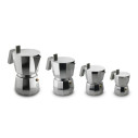 ALESSI DC06/3 Moka Caffettiera espresso Grigio 3 Tazze vista