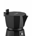 Alessi DC06/6 B Moka Caffettiera espresso Nero 6 Tazze dettaglio
