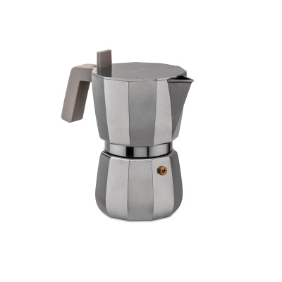 Alessi DC06/6  Moka Caffettiera espresso Grigio 6 Tazze