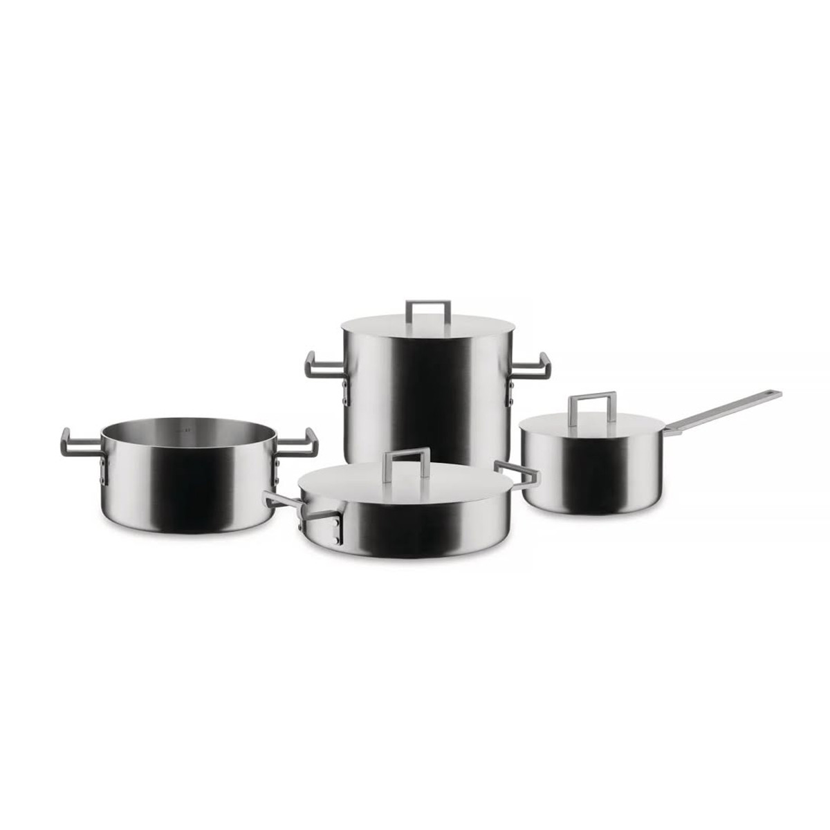 Alessi DC100S7 Convivio Set di pentole in acciaio inox Induzione