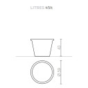 Decorati Limoni 152 vaso Serralunga dimensioni